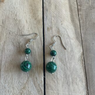 Boucles pendante pierres naturelle