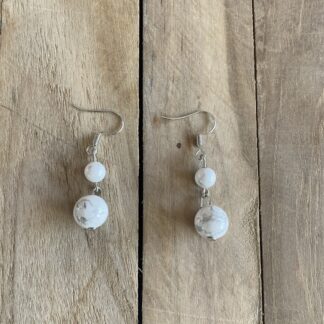 Boucles pendante pierres naturelles