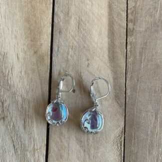 Boucles d'oreilles en forme de pierre de lune